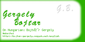 gergely bojtar business card